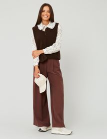 Gilet sherpa sans manches