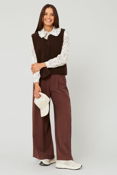 Gilet sherpa sans manches