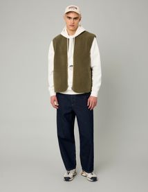 Blouson sans manches sherpa