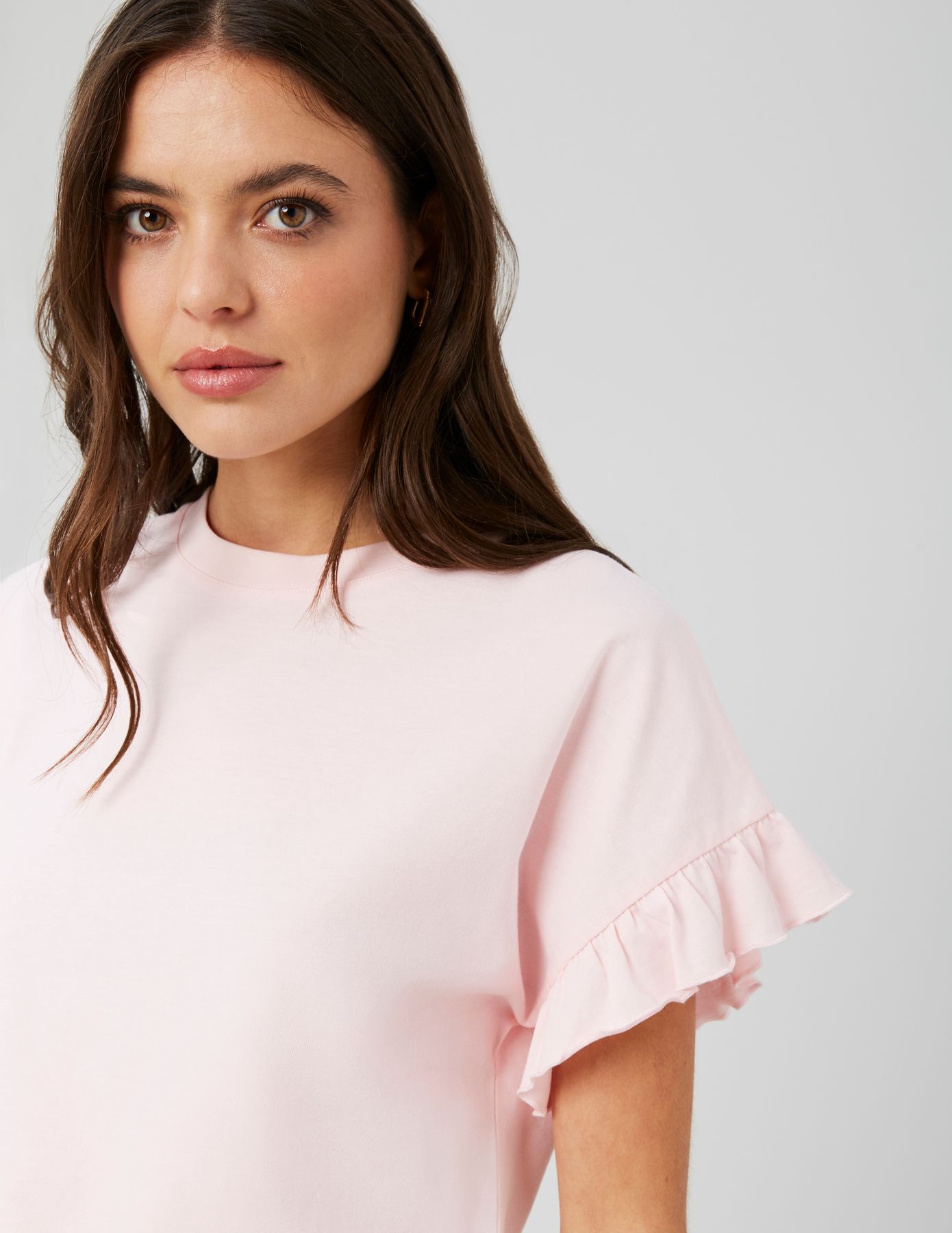 T-shirt manches courtes à volants