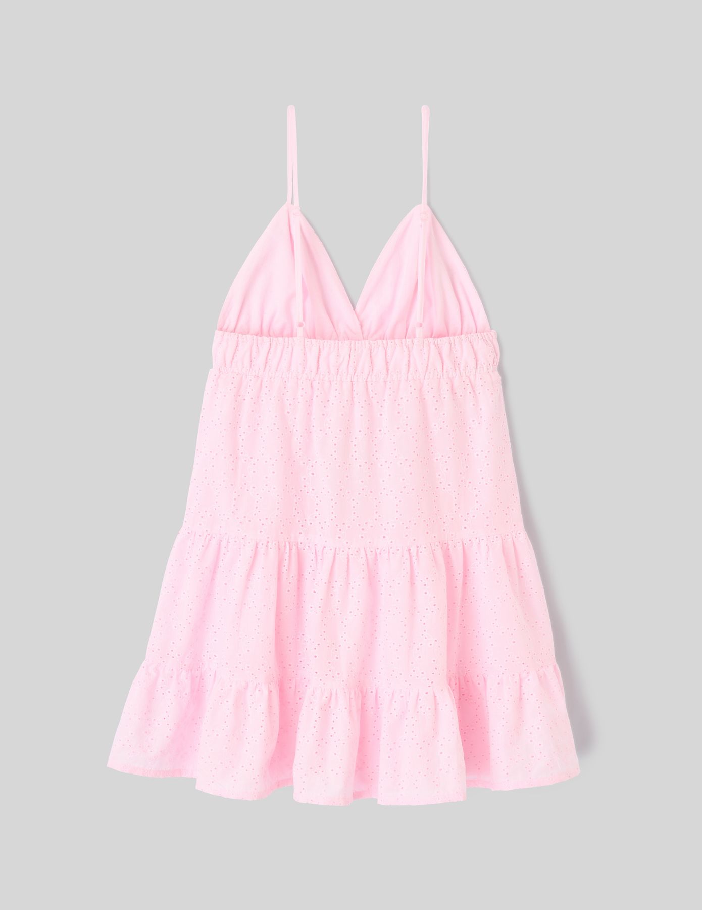 Robe courte en broderie anglaise