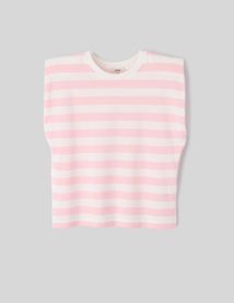 T-shirt sans manches rayé