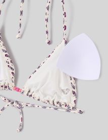 Haut de maillot de bain smock&eacute;