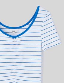 T-shirt court rayé