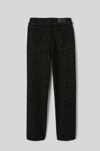 Pantalon imprim&eacute; coupe droite