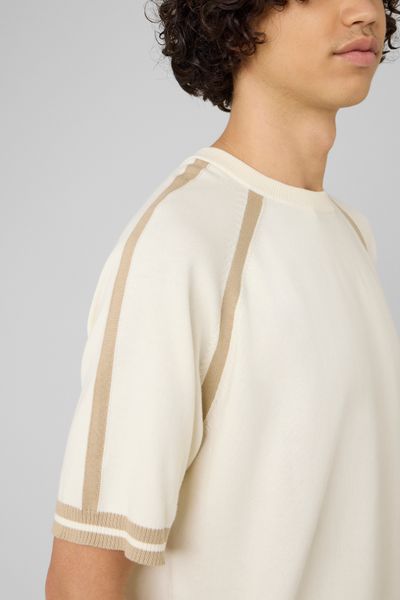 T-shirt en tricot bandes sport