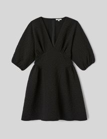 Robe courte textur&eacute;e