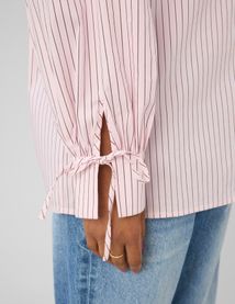 Chemise ray&eacute;e oversize