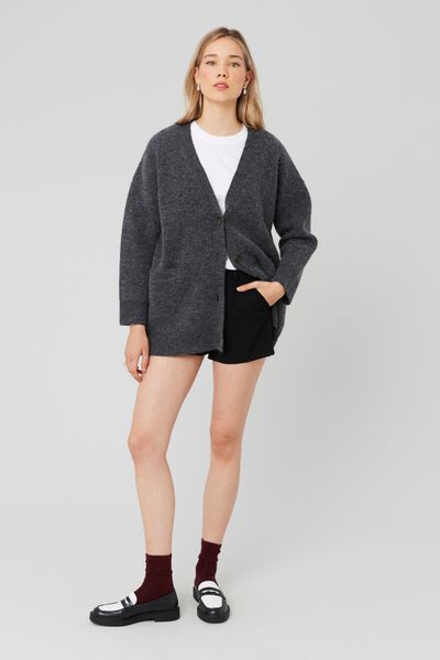 Gilet long boutonné