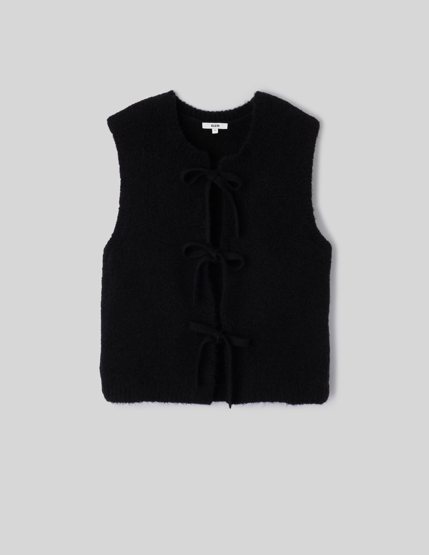 Gilet sans manche &agrave; n&oelig;uds