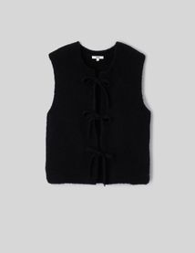 Gilet sans manche &agrave; n&oelig;uds
