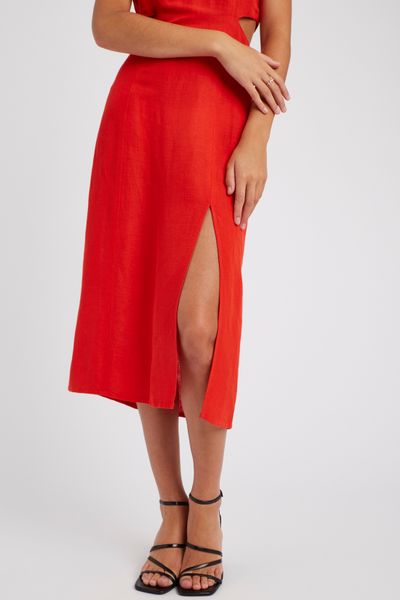 Robe longue en lin