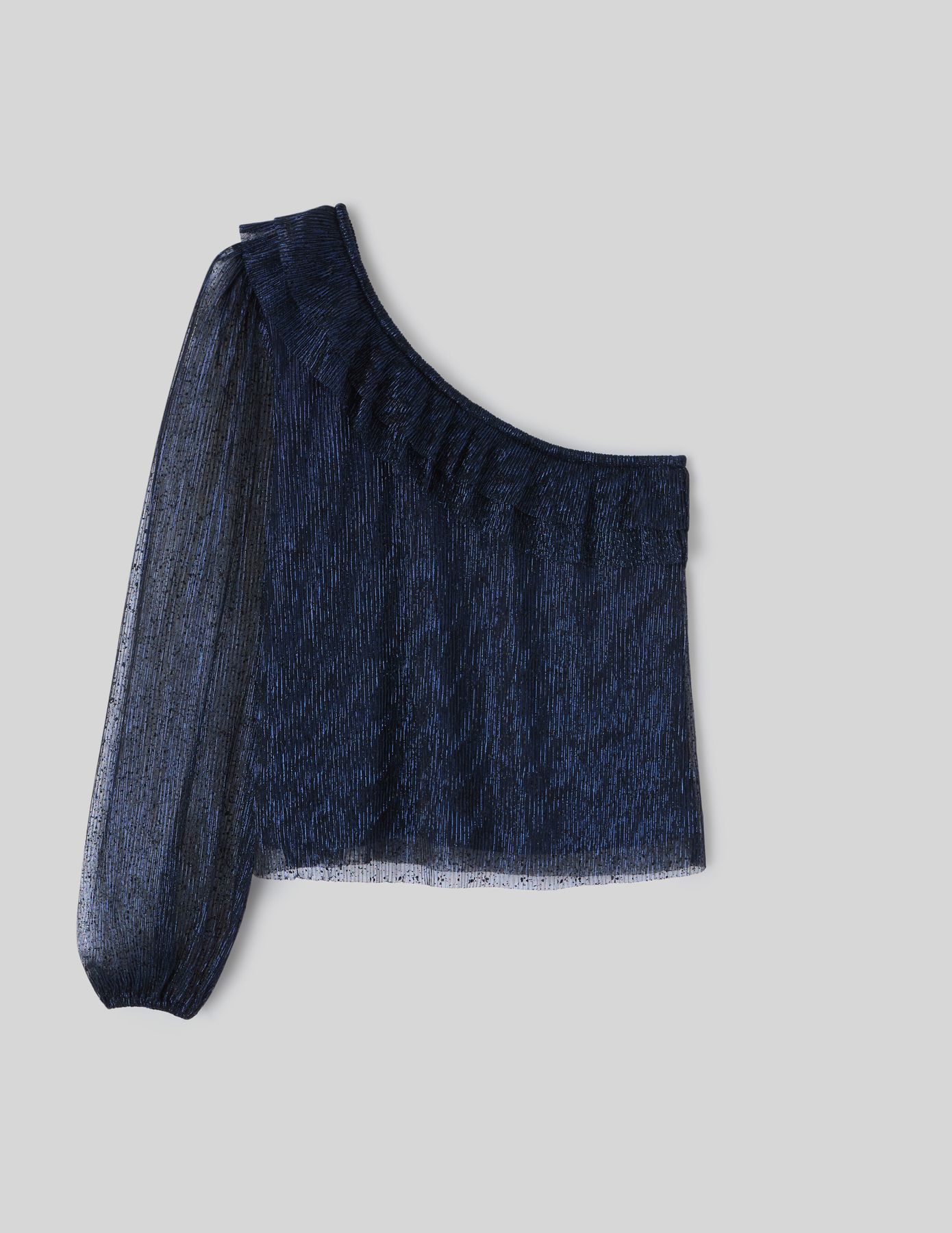 Blouse asymétrique pailletée