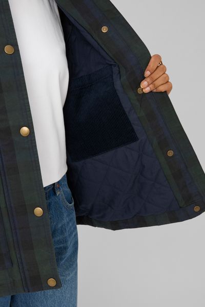 Veste &agrave; carreaux