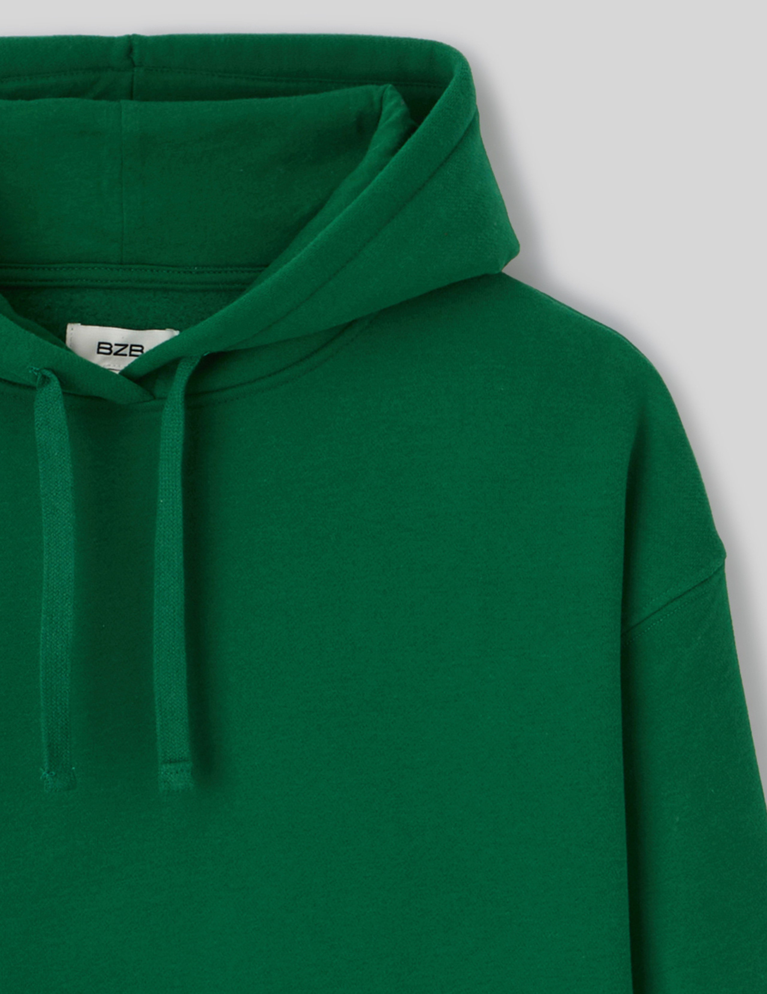 Sweat col capuche uni