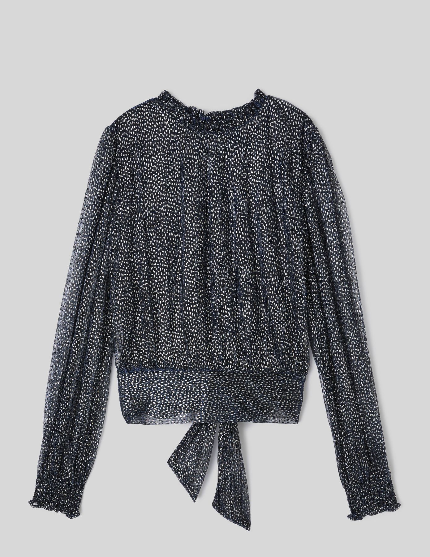 Blouse imprim&eacute;e paillet&eacute;e