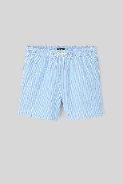 Short de bain en seersucker