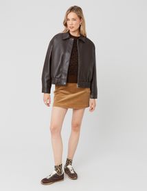 Pull sans manches léopard