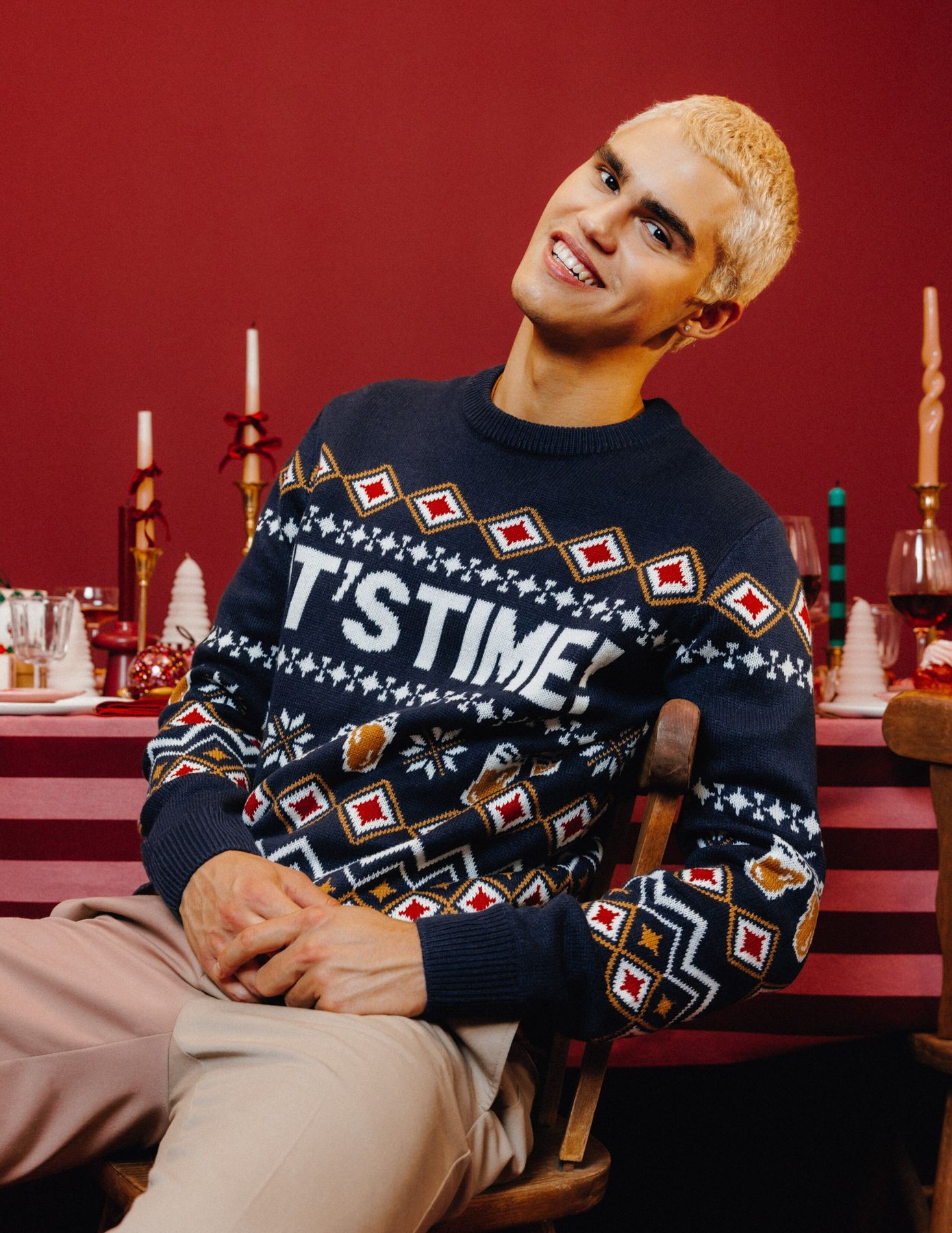 Pull jacquard No&euml;l