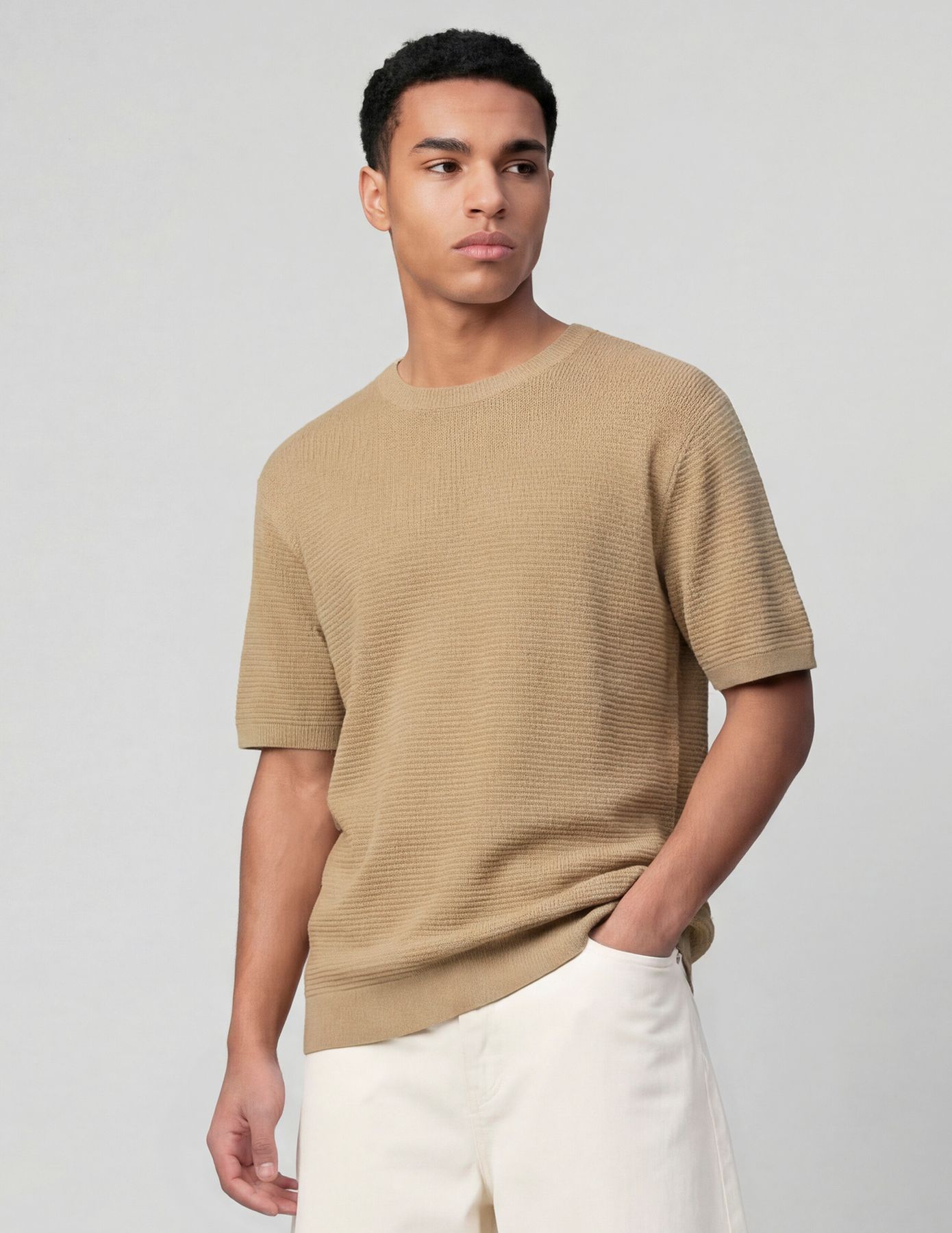 T-shirt maille fantaisie
