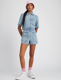 Combi short en jean