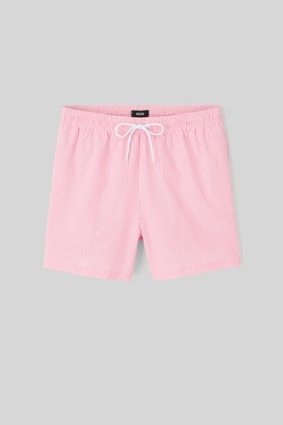 Short de bain en seersucker