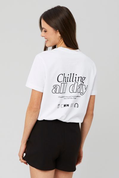 T-shirt imprimé devant/dos
