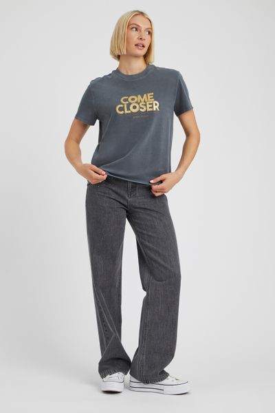 T-shirt imprim&eacute; paillettes