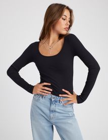 T-shirt manches longues uni