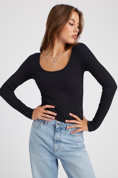 T-shirt manches longues uni