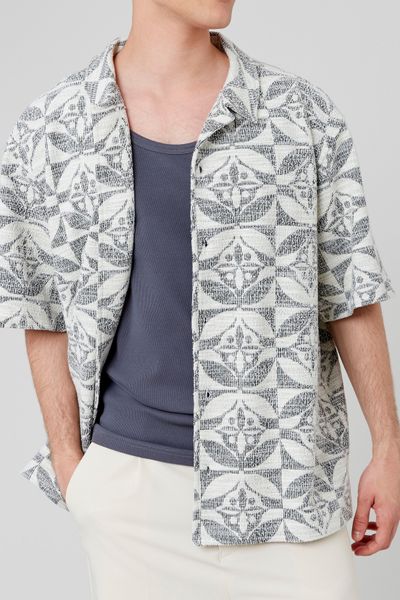 Chemisette en maille Jacquard