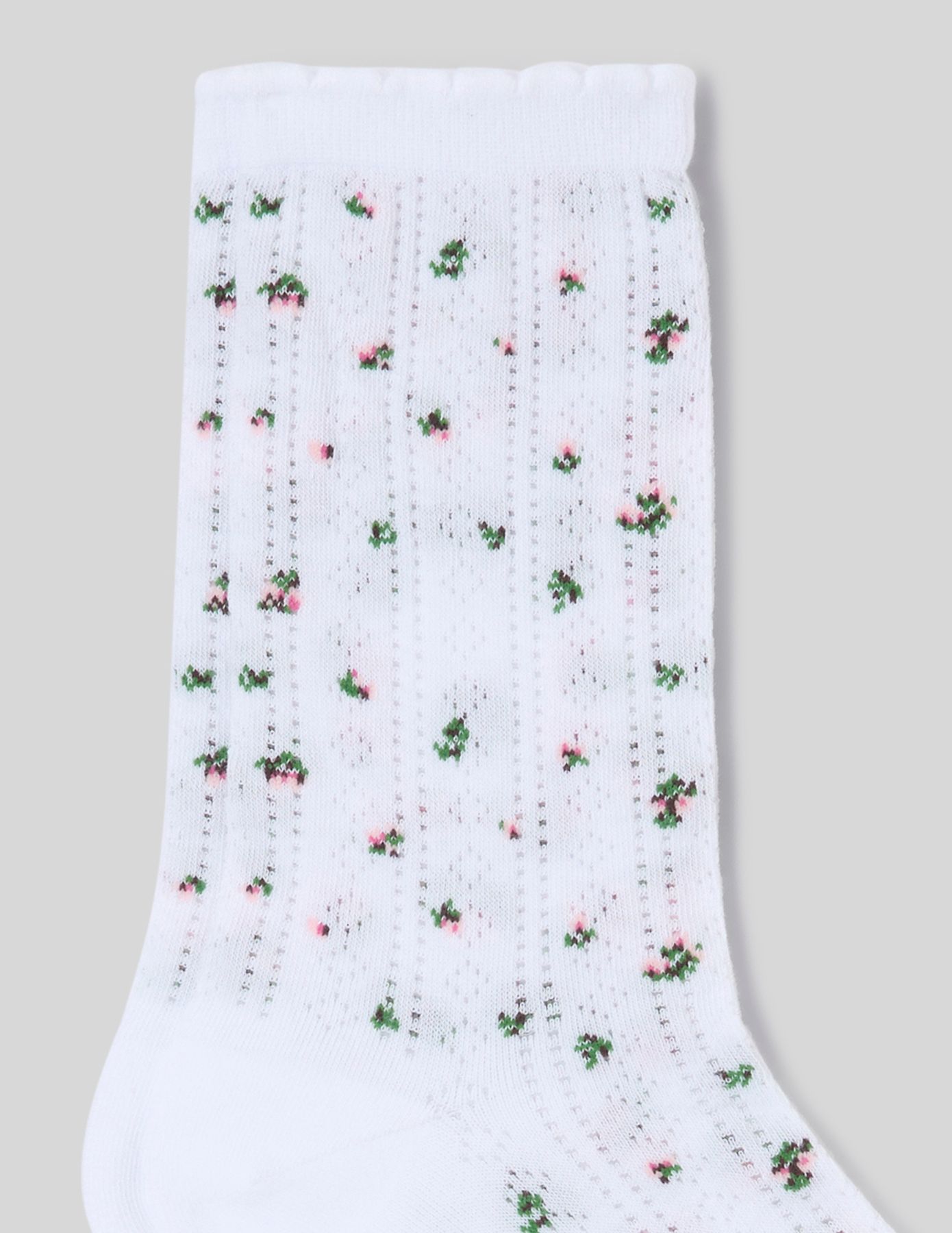 Paire de chaussettes unitaire en pointelle