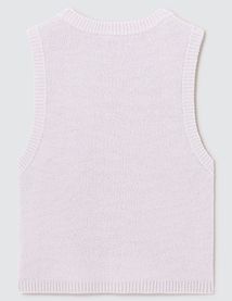 Pull sans manches uni