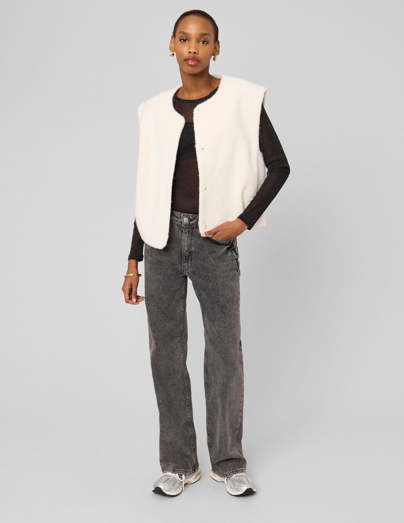 T-shirt resille paillet&eacute;