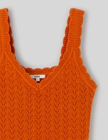 Débardeur ajouré en crochet