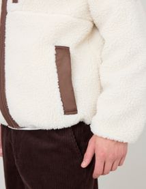 Blouson zippé sherpa