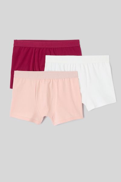 Lot de 3 boxers unis
