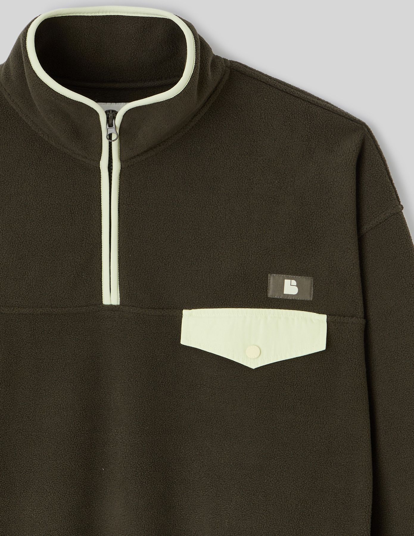 Polaire col montant zippé