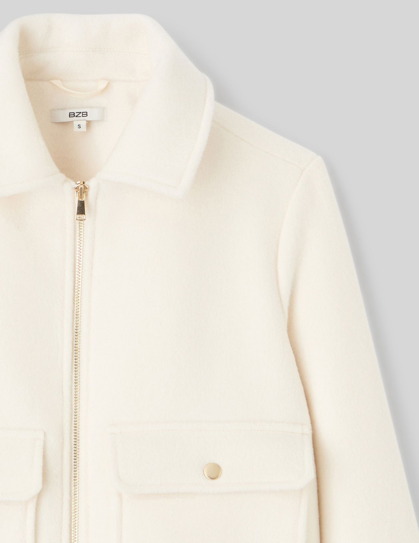 Veste boxy en laine