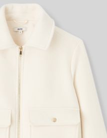 Veste boxy en laine