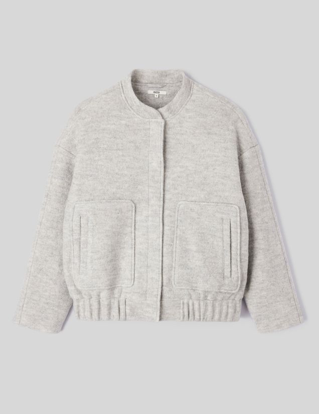 Veste bombardier en laine
