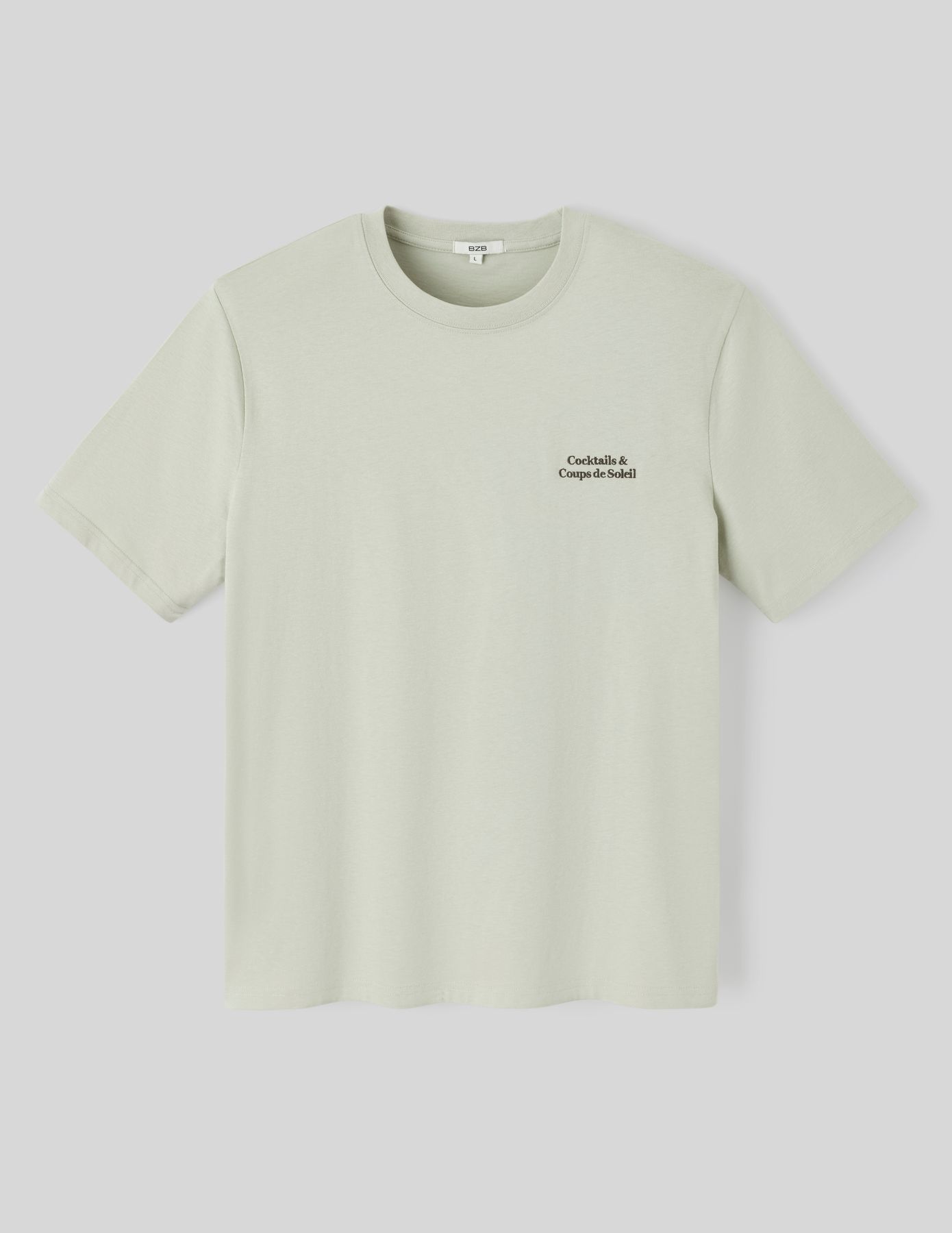 T-shirt broderie poitrine