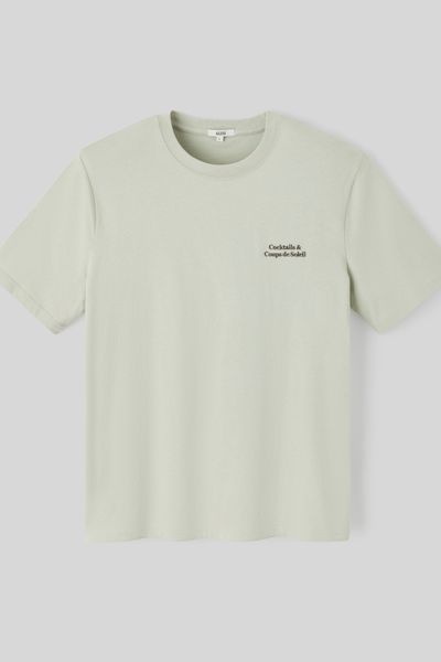 T-shirt broderie poitrine