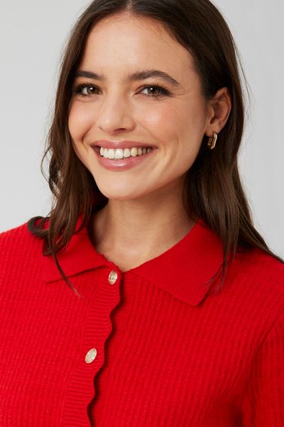 Gilet col polo boutonné