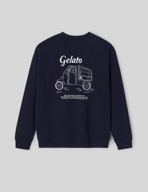 Sweat imprimé devant dos