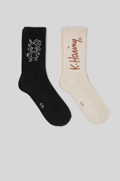 Lot de  2 chaussettes Keith Harring