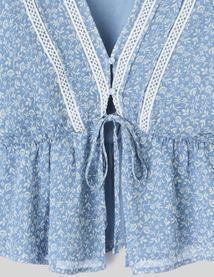 Blouse en voile imprimée