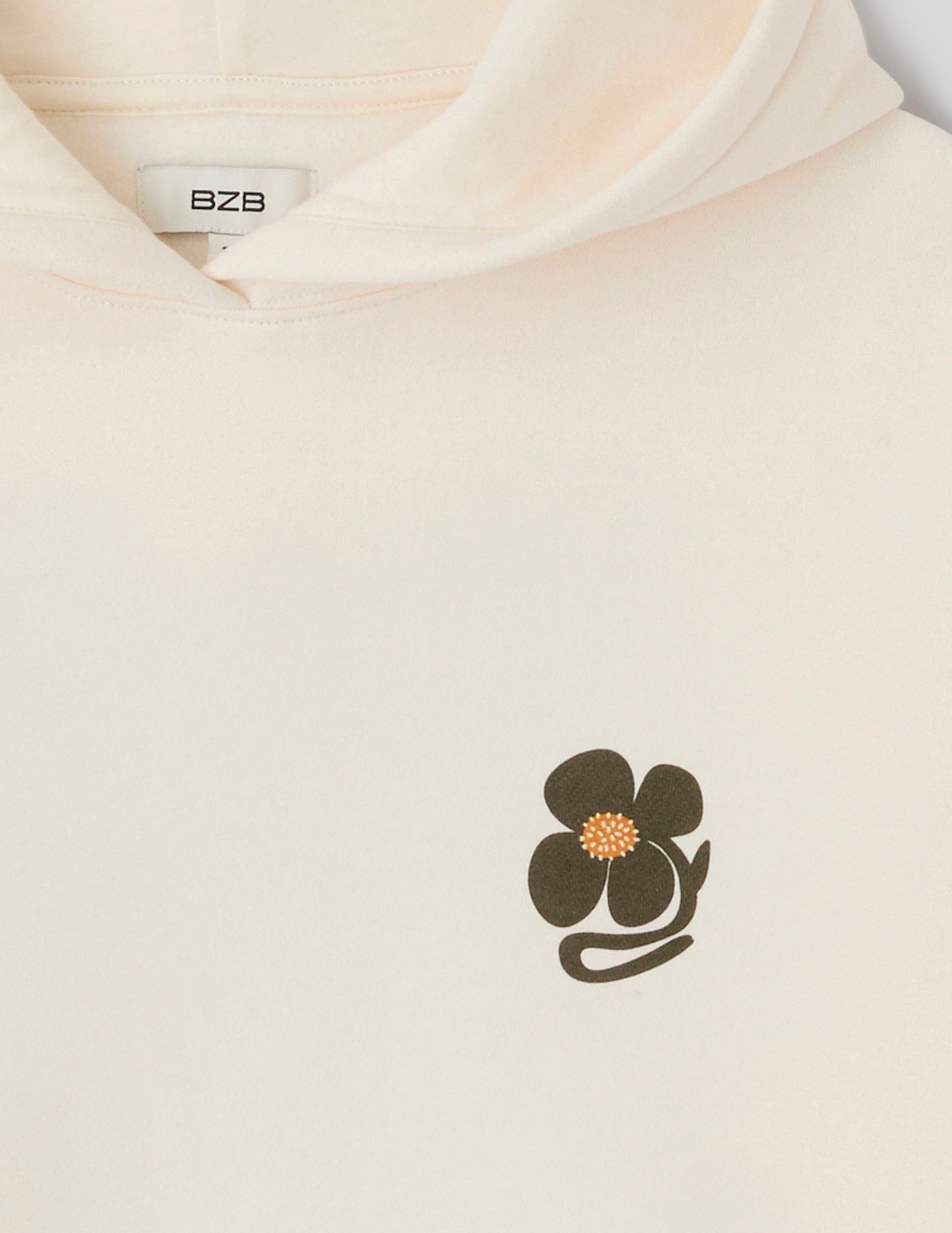 Sweat &agrave; capuche imprim&eacute; devant / dos