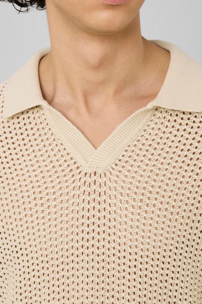 Polo en maille filet