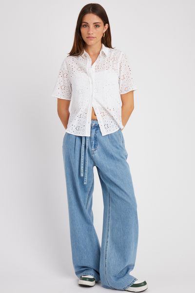 Chemisette broderie anglaise